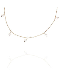 Pearl Dangle Station Necklace