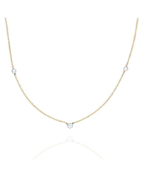 Diamond Station Serpentine Chain Neckace