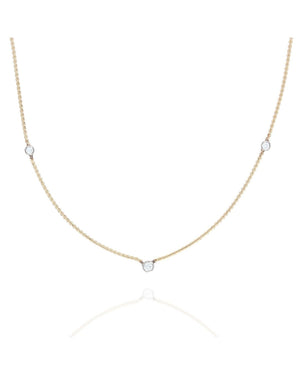 Diamond Station Serpentine Chain Neckace