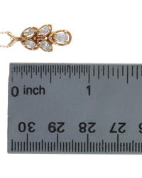 Marquise and Pear Shape Diamond Drop Necklace