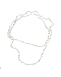 Continuous White Pearl Strand 56in