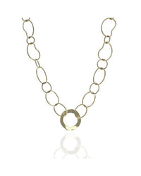 Massimo Irregular Open Circle Link Necklace