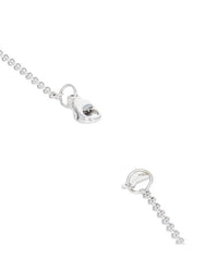 Diamond Pave Square Cushion Drop Necklace