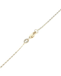 Iolite and Diamond Drop on Mirror Link Necklace