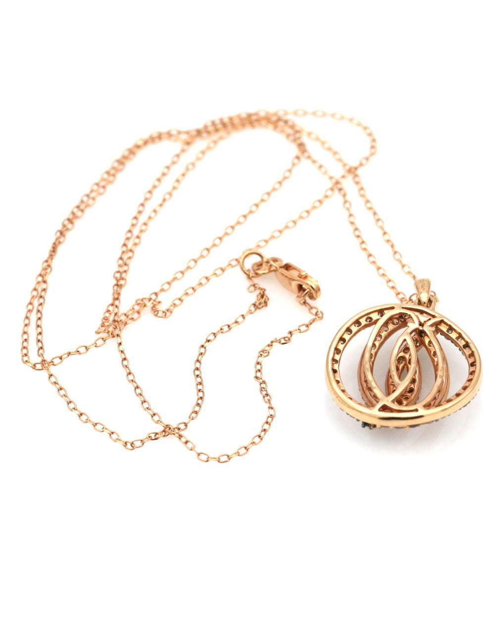Le Vian Chocolate and White Diamond Drop Necklace