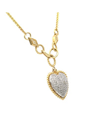 Diamond Pave Heart Necklace