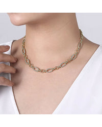 Gabriel & Co. Diamond Rope Link Necklace