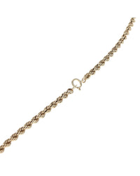 Reversible Ancient Coin Replica on Rope Chain Necklace