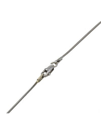 Diamond Pear Shape Drop on Snake Chain Necklace