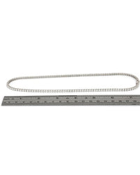 Diamond Inline Necklace in White Gold