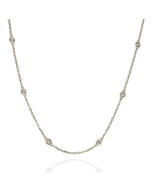 Diamonds by the Yard Necklace in Gold