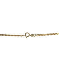 Square Foxtail Chain Necklace in Yellow Gold