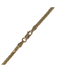 Diamond Crossover Station Chain Necklace in Yellow Gold