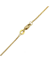 Textured Crucifix Necklace in Yellow Gold