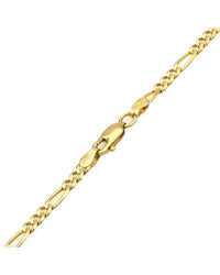 Figaro Chain Necklace in Yellow Gold