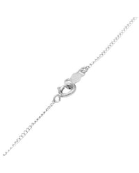 Sapphire and Diamond Curved Drop on Twisted Curb Chain