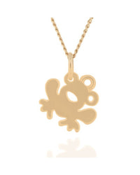 Frog Drop on Cable Chain Necklace