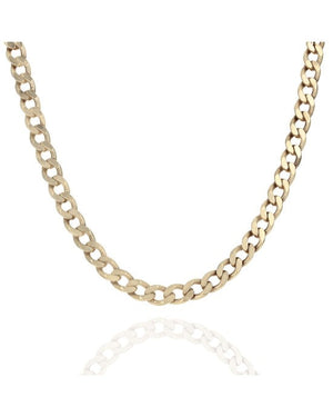 Curb Link Chain in Yellow Gold