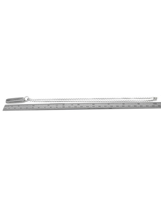 David Yurman Meteorite Tag on Box Chain