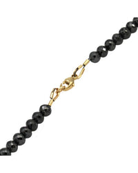 24in Black Diamond Bead Necklace