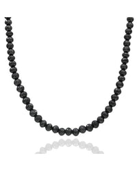 24in Black Diamond Bead Necklace