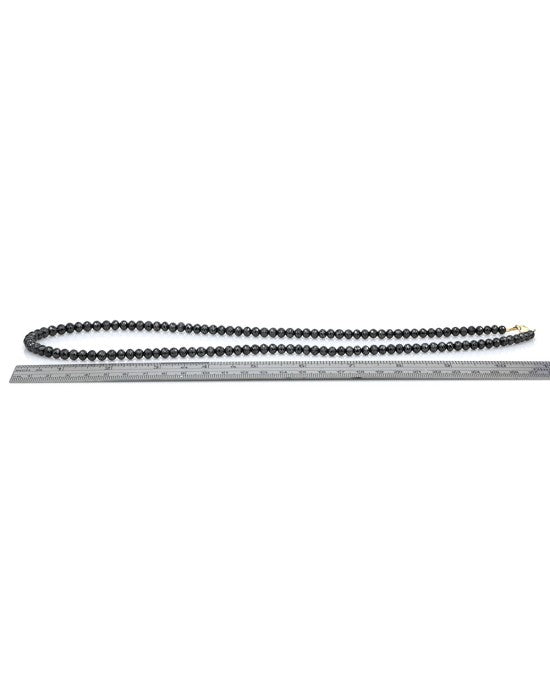 24in Black Diamond Bead Necklace