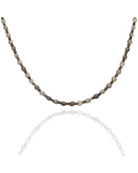 22in Brown Diamond Bead Necklace