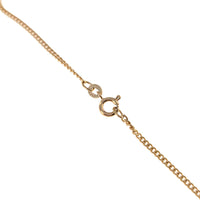 Elongated Diamond Drop on Curb Chain