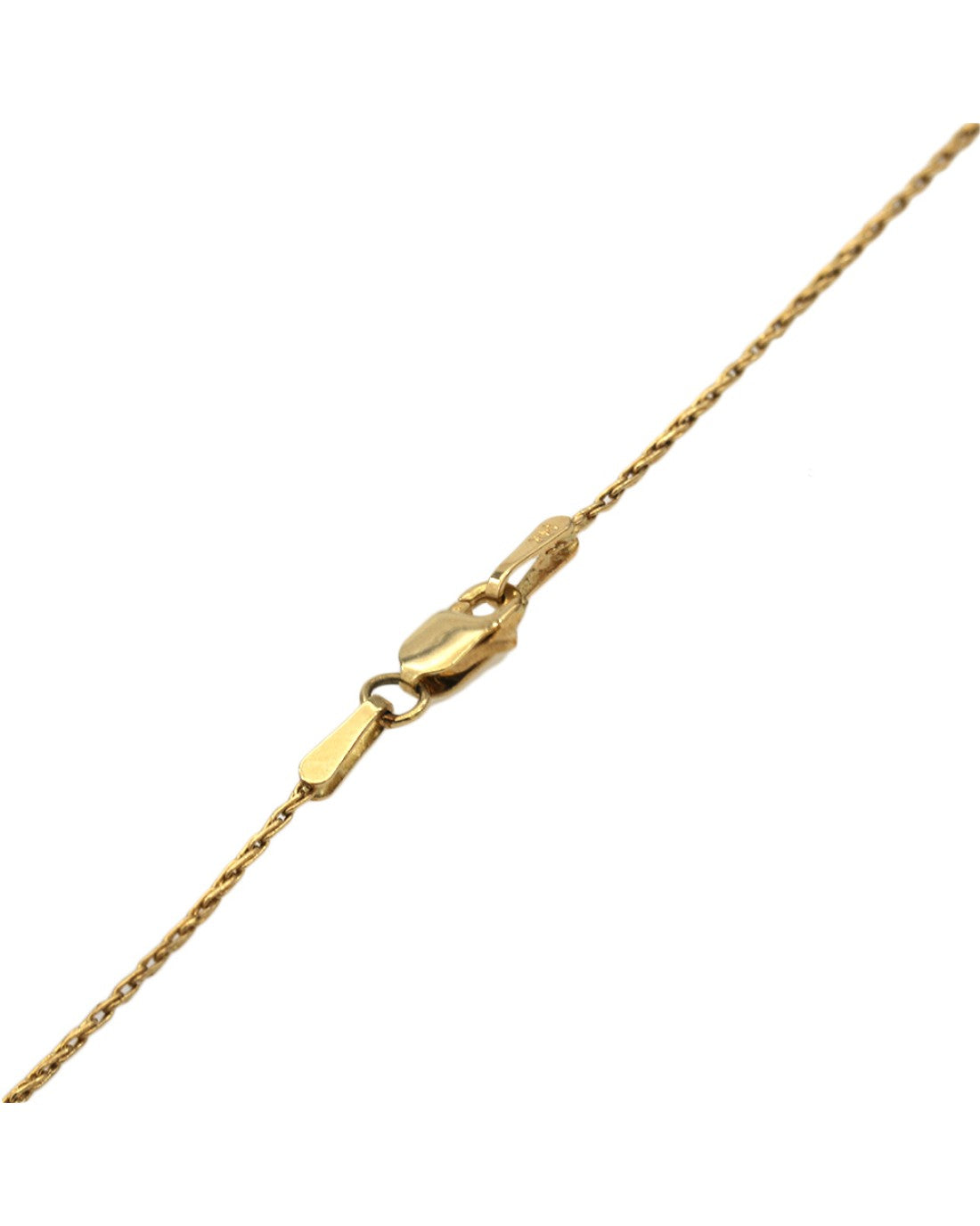 Diamond Solitaire Necklace in Yellow Gold