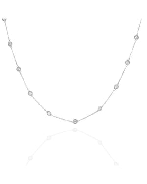 Diamonds by the Yard Necklace in White Gold