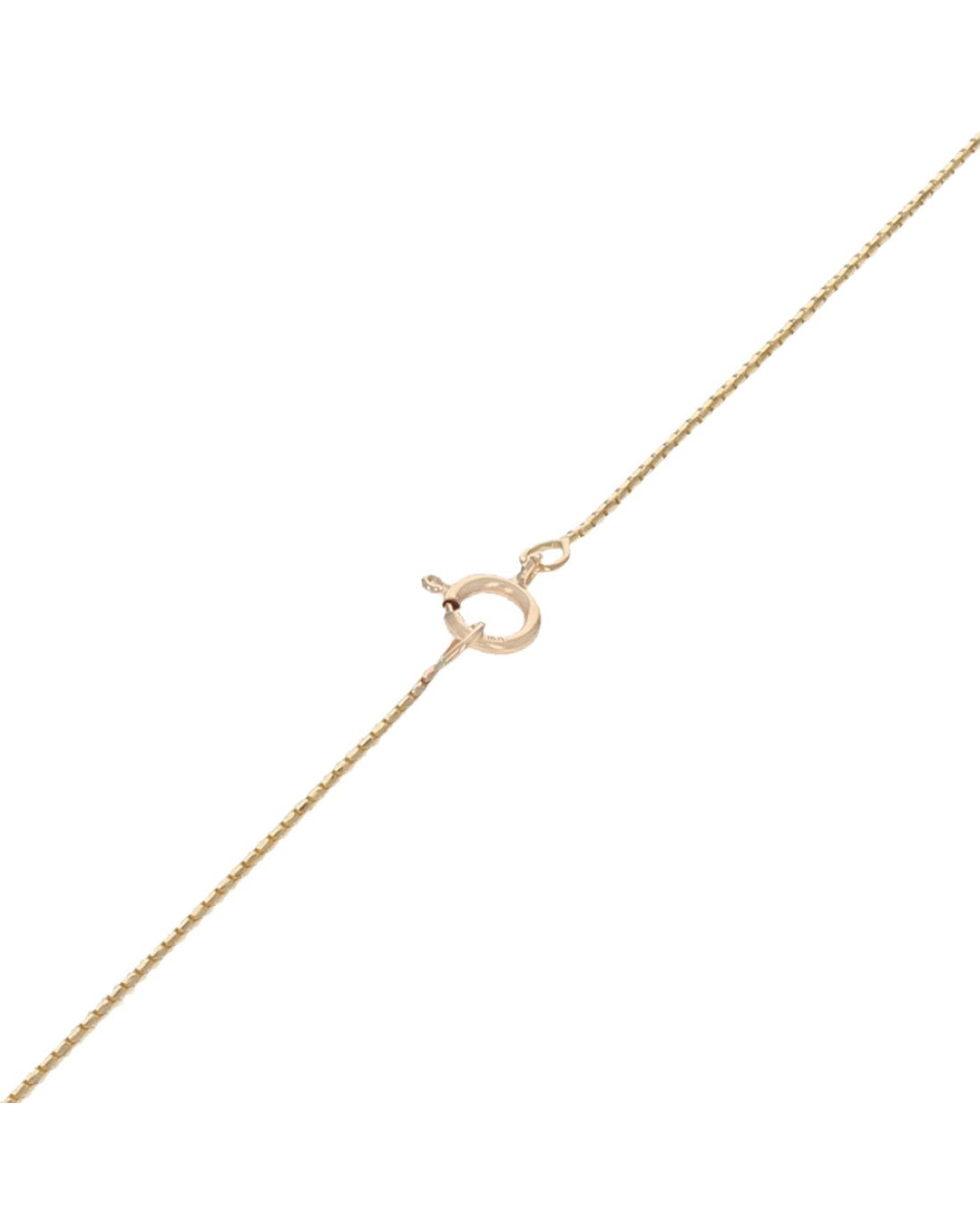 Diamond Solitaire Drop Necklace in Yellow Gold