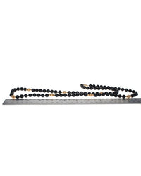 Black Onyx and Gold Bead Necklace