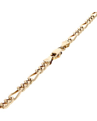 Figaro Chain Necklace in Yellow Gold