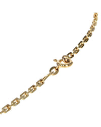Pave Diamond Good Luck Medallion Necklace in Yellow Gold