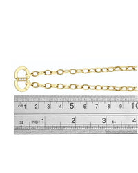 Sydney Evan Oval Link Necklace with Diamond Station