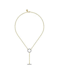 Gabriel & Co. Contemporary Collection Diamond Y Knot Necklace
