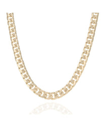 Cuban Link Chain Necklace in Yellow Gold