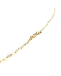 Diamond Cross Necklace in Yellow Gold