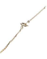 Diamond Beaded Crossover Drop on Cable Chain
