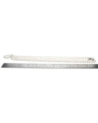 Akoya Pearl 2 Stran Nesting Necklace with 14K Pearl and Diamond Clasp