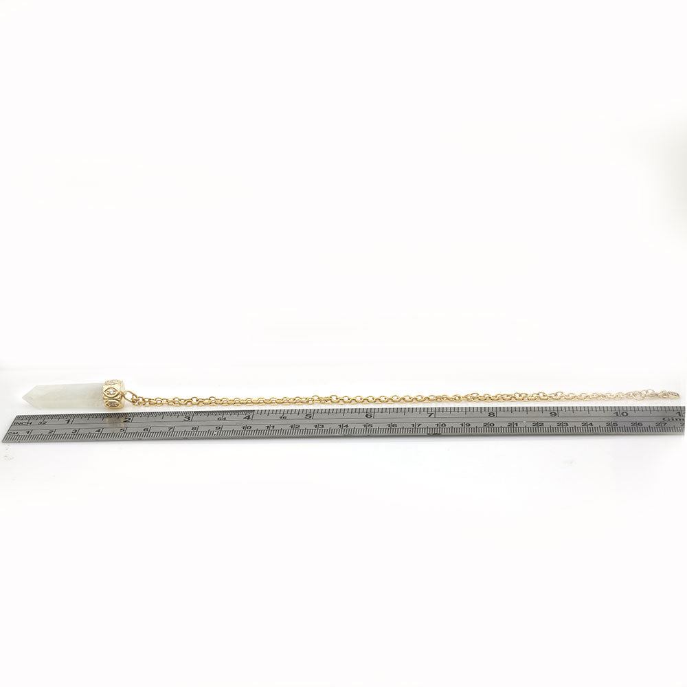 Sydney Evan Carved Rainbow Moonstone and Diamond Capped Amulet