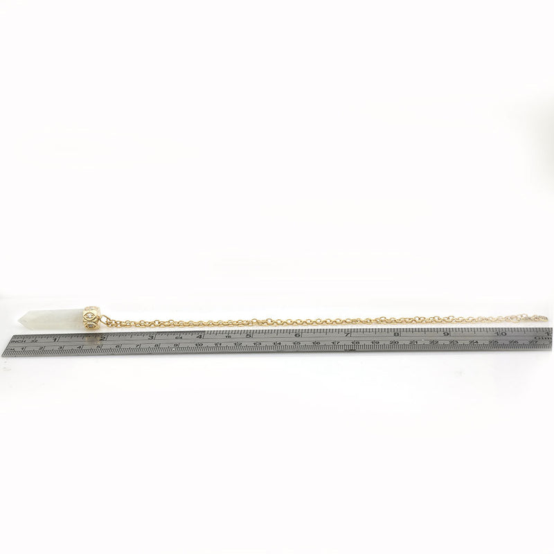 Sydney Evan Carved Rainbow Moonstone and Diamond Capped Amulet