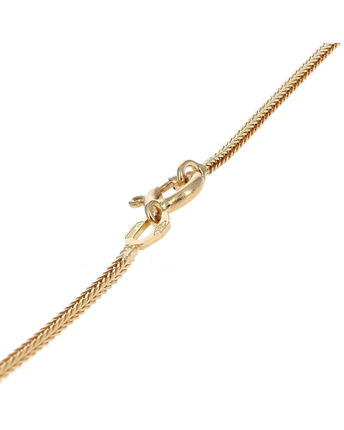 Jesus Christ Square Medallion Necklace in Yellow Gold