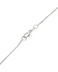 Blue Topaz Solitaire Diamond Accent Necklace