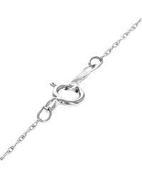 Blue Sapphire and Diamond Graduated Crossover Drop Necklace in White Gold