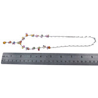 Multi Color Multi Cut Sapphire and Diamond Necklace