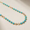 Bubble Turquoise and Diamond Necklace