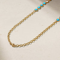 Bubble Turquoise and Diamond Necklace