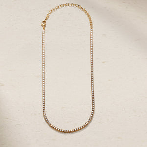 Single Thread Diamond Tennis Necklace