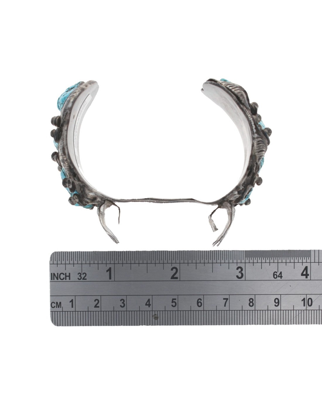 Navajo SISTEKS Sterling Silver & Turquoise Watch Cuff Bracelet